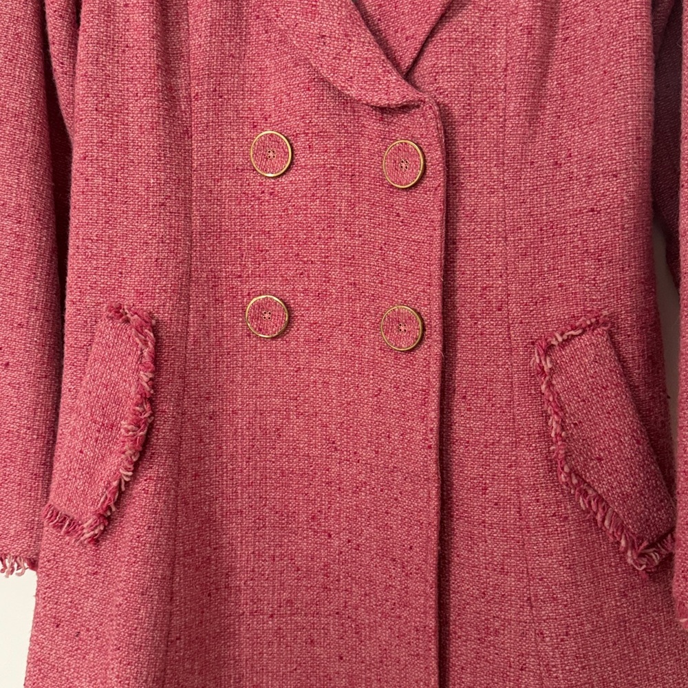 CAbi Pink Double-Breasted Blazer Coat - Picture 2 of 8